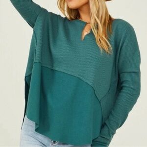 Altar'd State Green Thermal Long Sleeve
